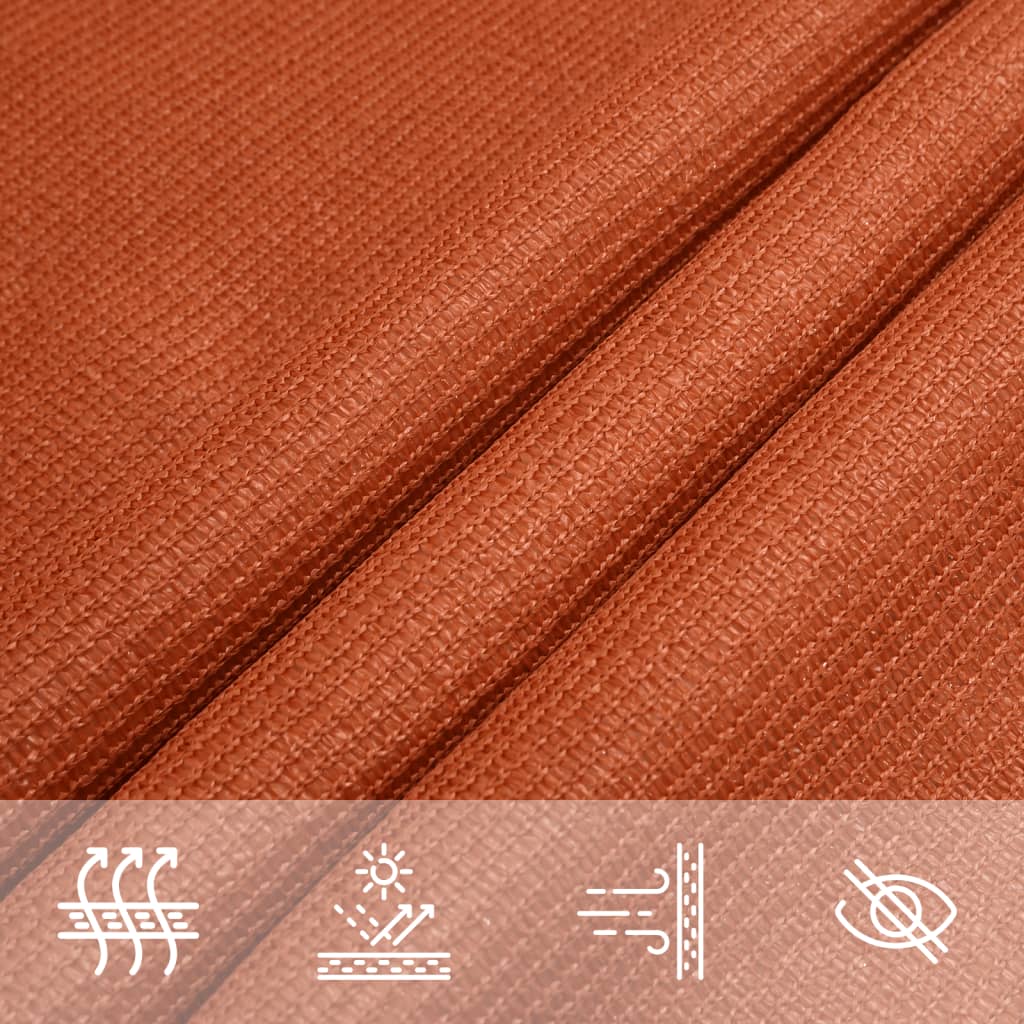 Sonnensegel 160 g/m² Orange 3x3x4,2 m HDPE